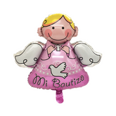 GLOBO MI BAUTIZO ANGELITO ROSADO